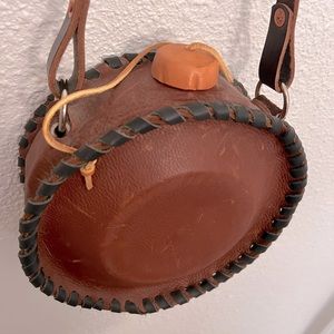 Vintage leather water container